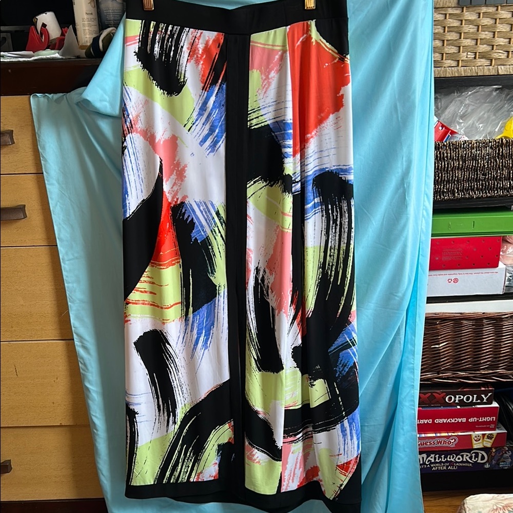Eco Colorful Abstract Women's Skirt size medium